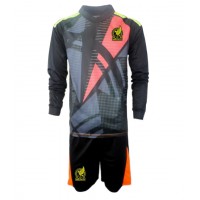 Camisa de Futebol México Goleiro Equipamento Principal Infantil Copa America 2024 Manga Comprida (+ Calças curtas)